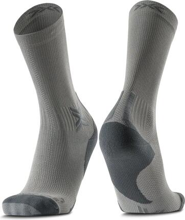 X-Socks Run Discover Crew sokken Grijs/Zwart