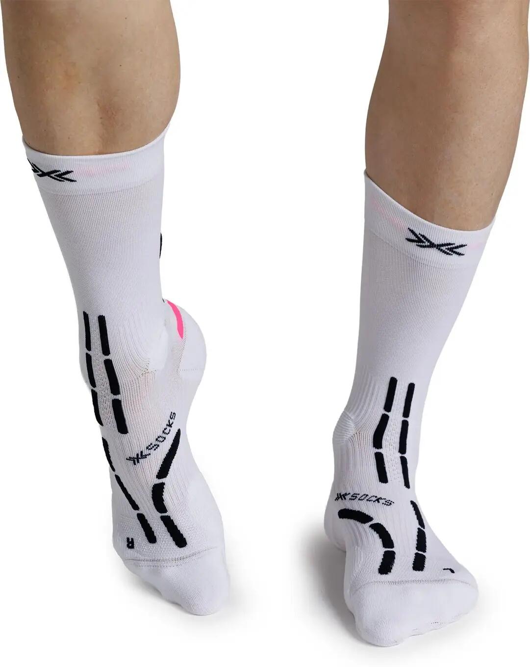 X-Socks Trail Anatomix Crew Socken, Weiß/Schwarz 3/7