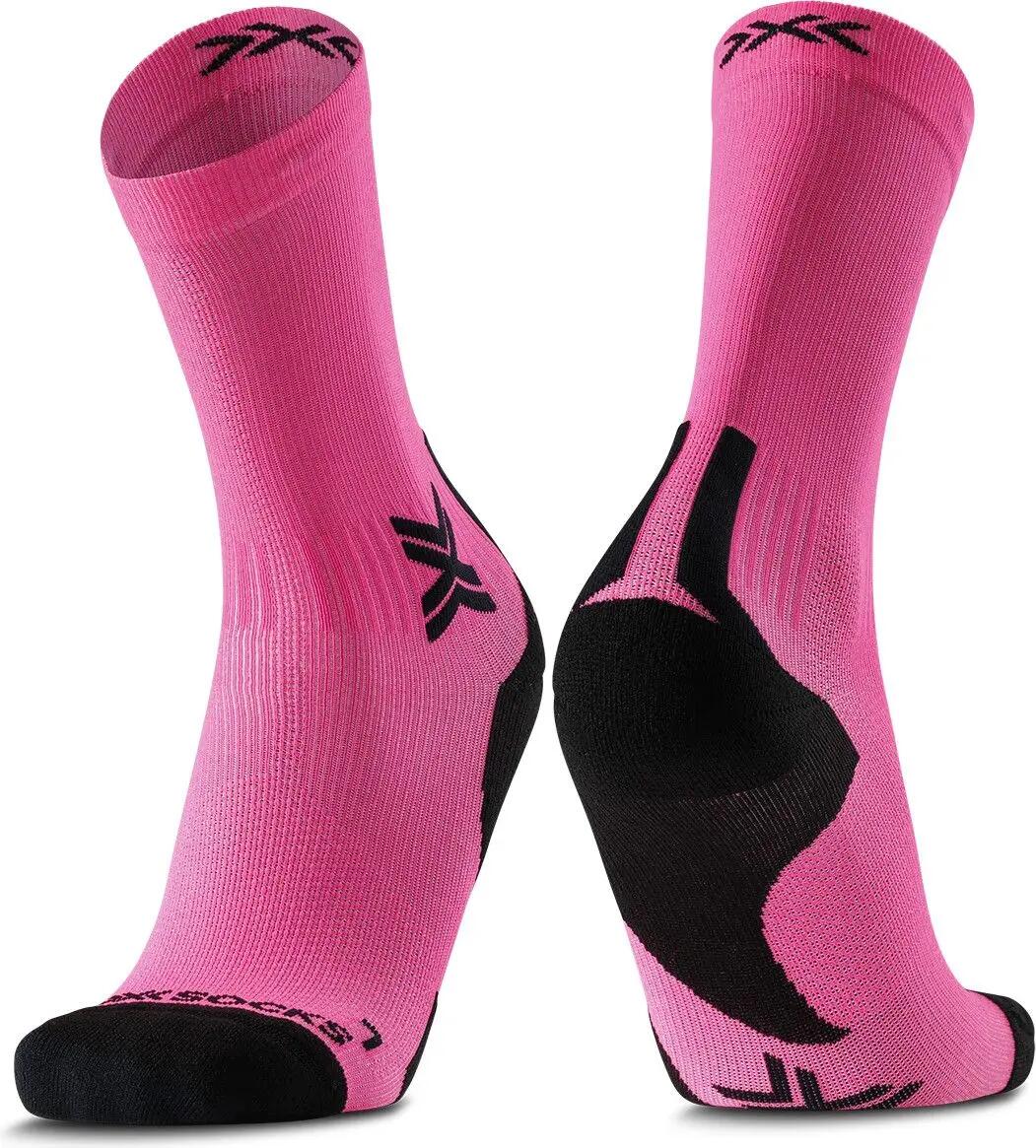 Skarpety unisex X-Socks RUN DISCOVER CREW FLUO PINK/X BLACK P140 1/4