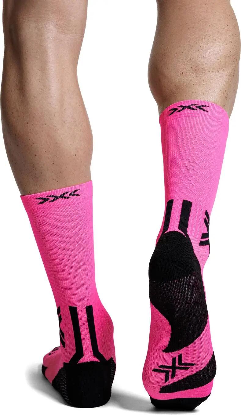 Skarpety unisex X-Socks RUN DISCOVER CREW FLUO PINK/X BLACK P140 4/4
