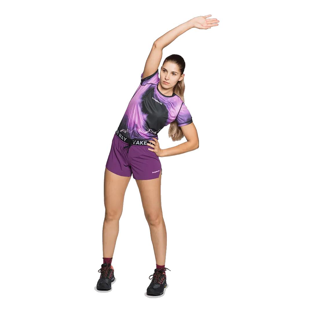 Pantalones cortos de Trail Running para Mujer Trangoworld Larues Morado 5/5
