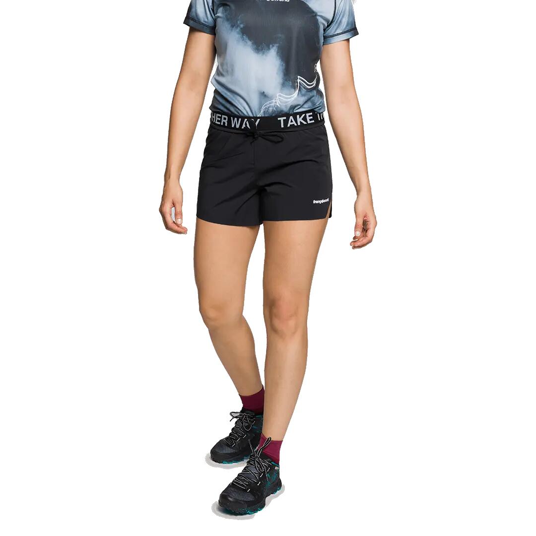 Pantalones cortos de Trail Running para Mujer Trangoworld Larues Negro 2/6