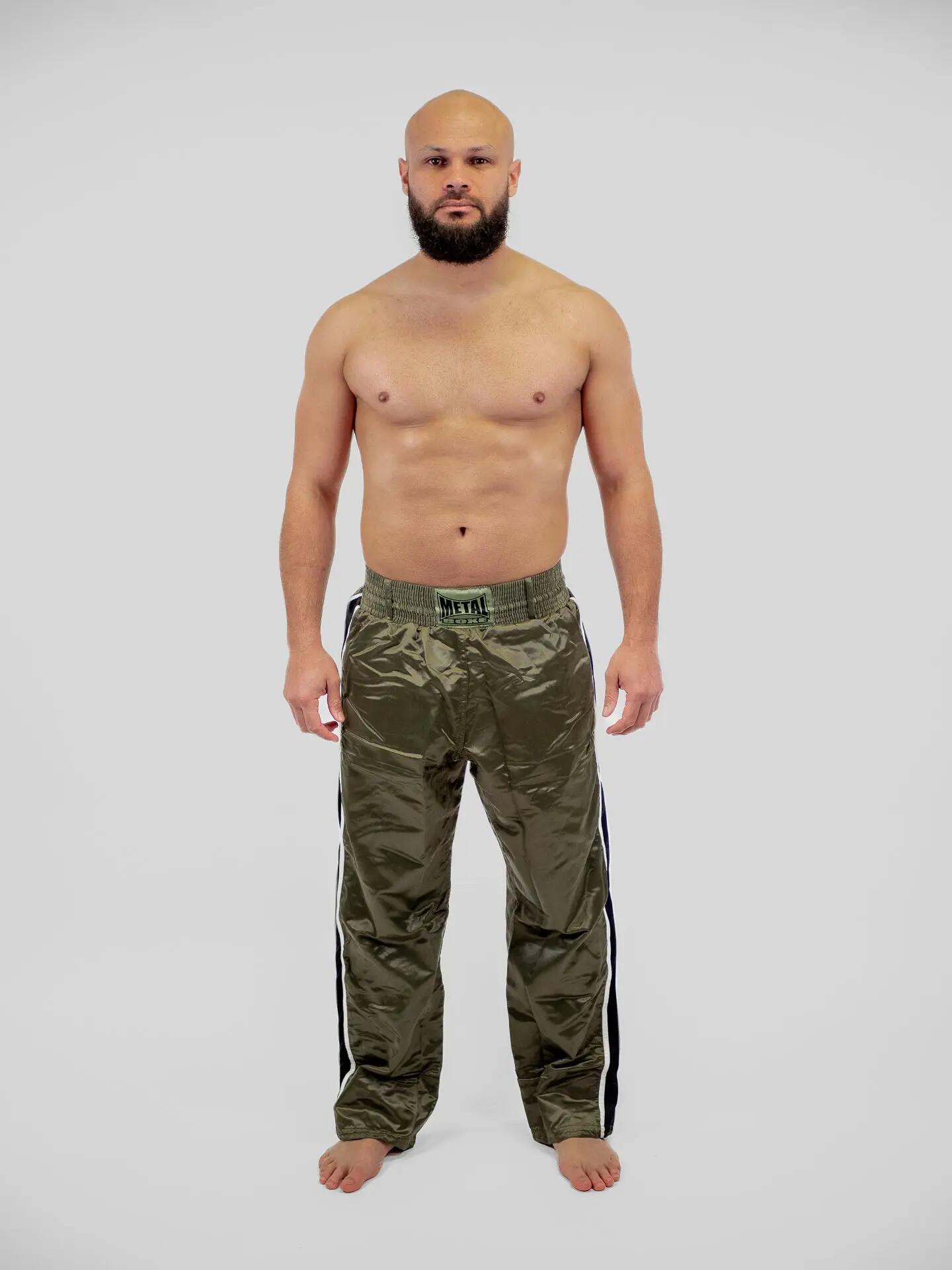Pantalon de Full Contact kaki 2 bandes METAL BOXE 2/7