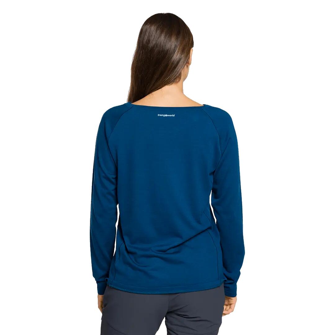 Camiseta manga larga para Mujer Trangoworld Meru Azul 3/6