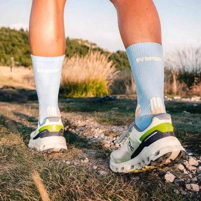 BV Sport Trail Ultra High sokken, blauw/oranje 5/5