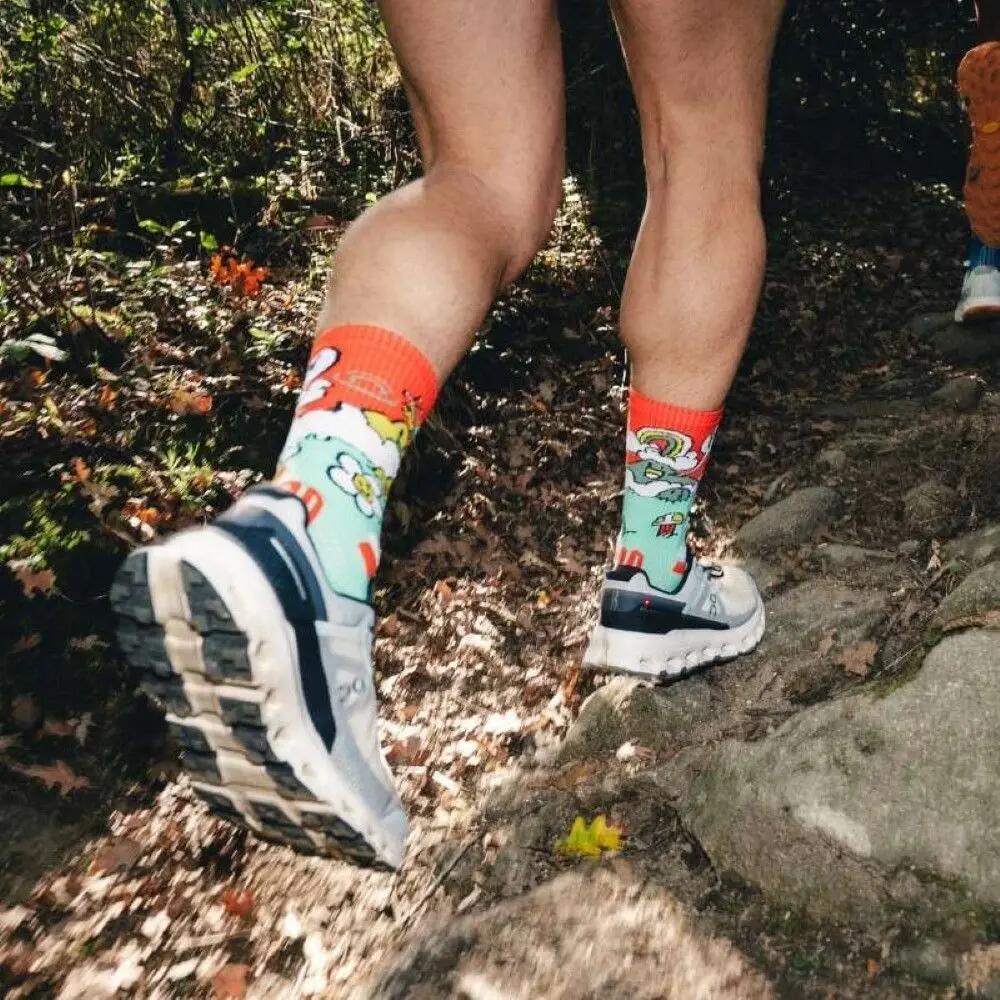 Calcetines BV Sport Trail Ultra High Flow Collector DBDB Azul/Naranja 5/5