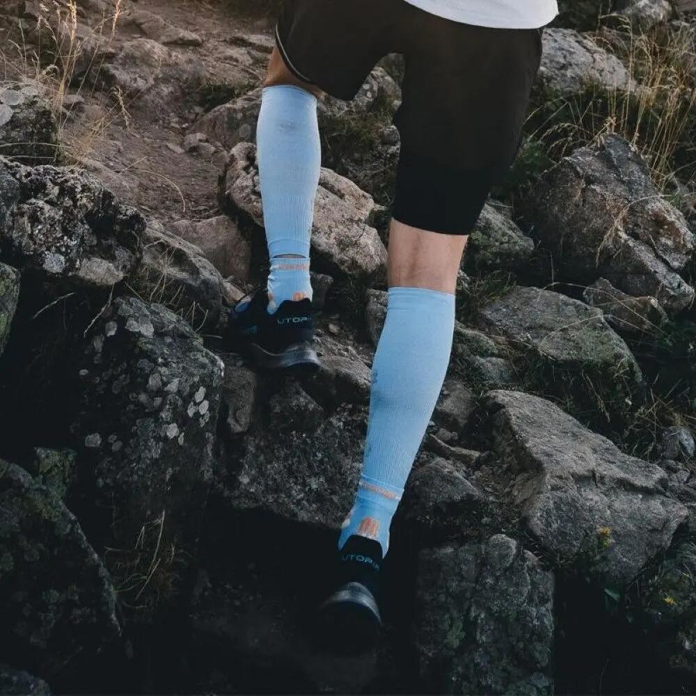 Calzini BV Sport Trail Ultra Mid blu/arancione 5/5