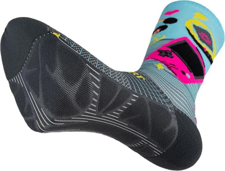 BV Sport Run Marathon Socken – 90er-Jahre-Kollektion – Blau/Schwarz 3/5