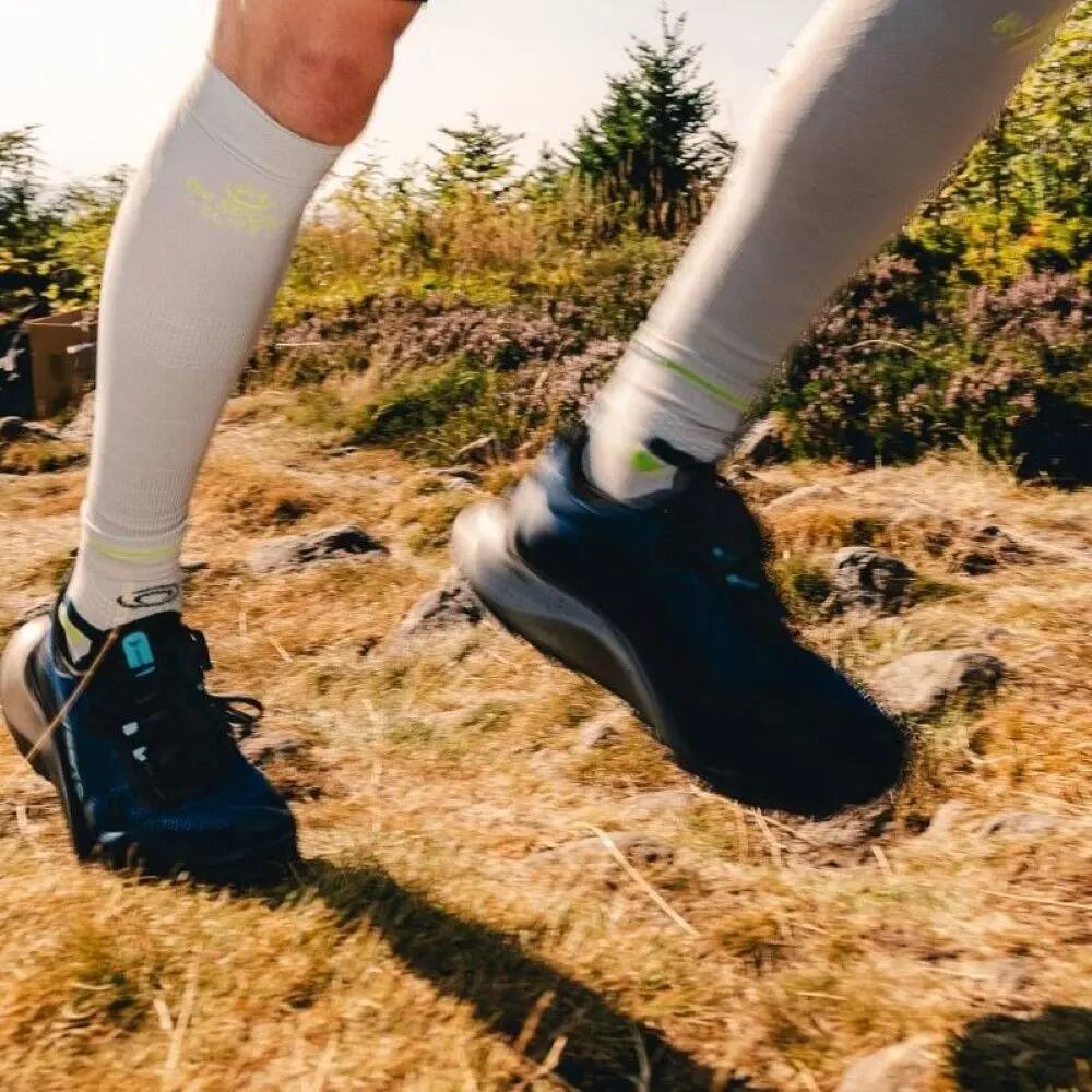 Chaussettes BV Sport Trail Ultra Mid Gris/Vert 4/5