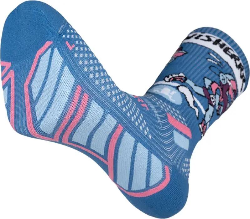 Calcetines BV Sport Trail Ultra High Finisher Collector DBDB Azul/Rosa 3/5