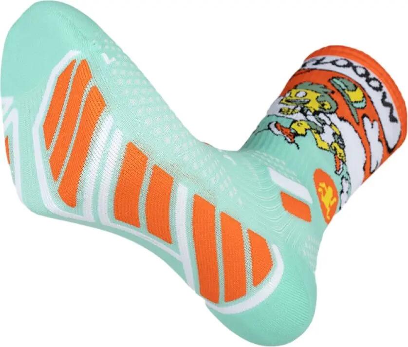Calcetines BV Sport Trail Ultra High Flow Collector DBDB Azul/Naranja 3/5