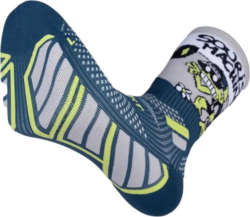Calcetines BV Sport Trail Ultra High Clic Collector DBDB Verde/Morado 3/5