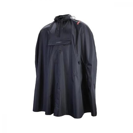 CHIBA Regenponcho - XL/XXL, schwarz, wasserdicht, reflektierend, Radsport