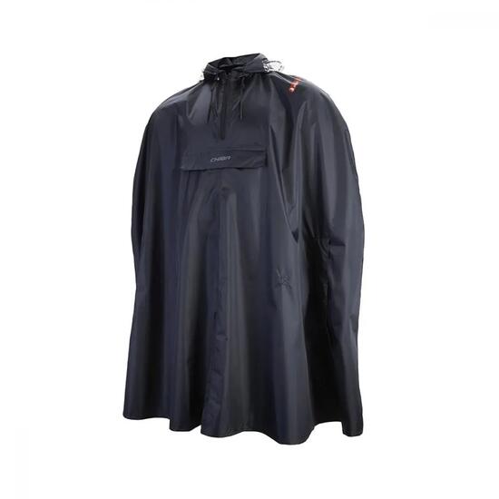 CHIBA Regenponcho - XL/XXL, schwarz, wasserdicht, reflektierend, Radsport