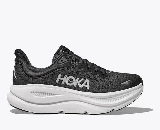 SCARPE HOKA ONE HONE RUNNING UOMO BONDI 9 COLORE ALL BLACK BLACK