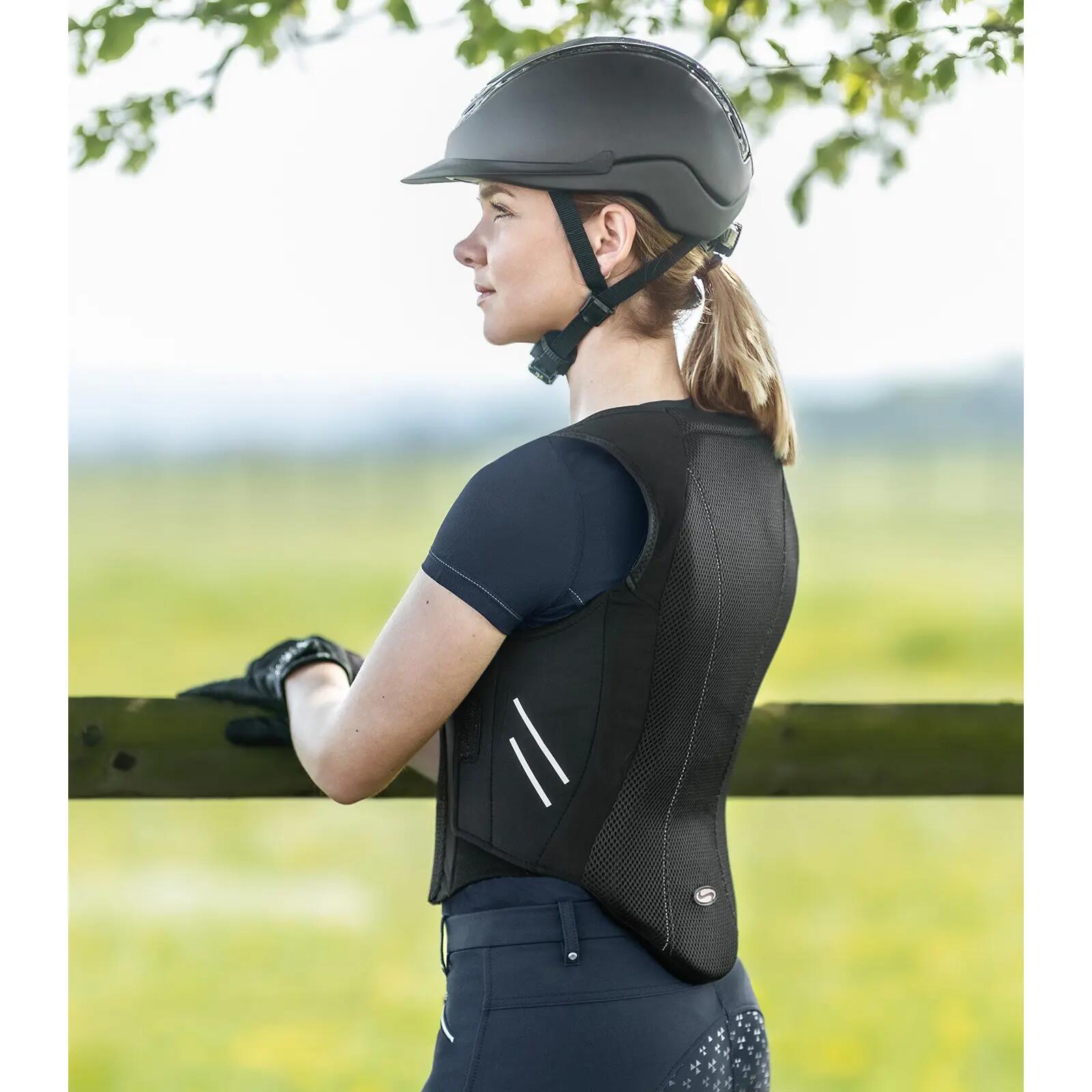 Protetor dorsal de equitação flexível Swing P07 6/7