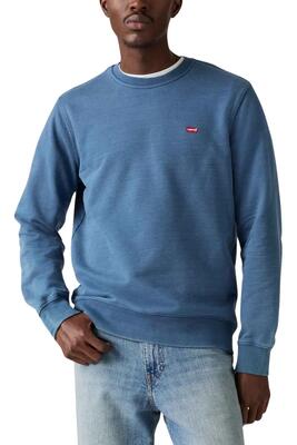 Sweater - sportswear - heren - housemark - regular katoen - blauw