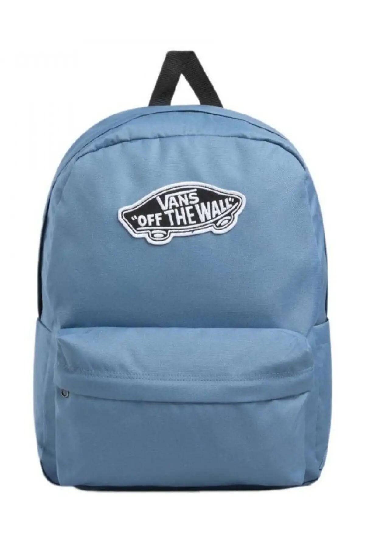 Mochila Azul Old Skool Classic Backpack Dusty Blue - Diseño Icónico, Espaciosa 4/5
