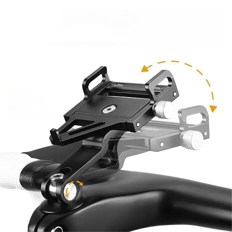 Soporte teléfono para bicicleta carretera y MTB aleación aluminio 7/7