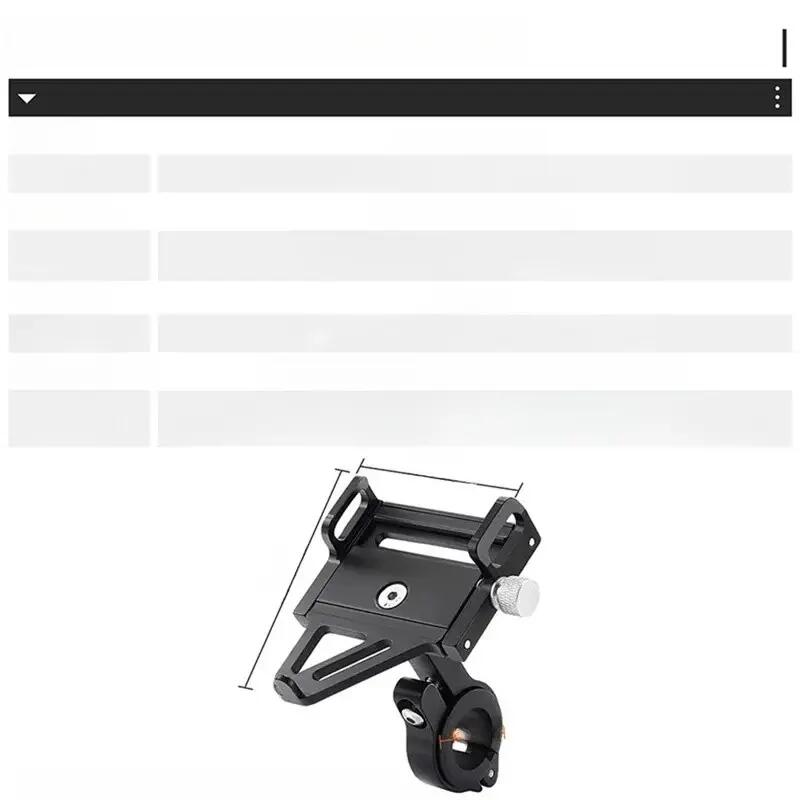 Houder telefoon voor fiets ultralicht aluminiumlegering 3/7