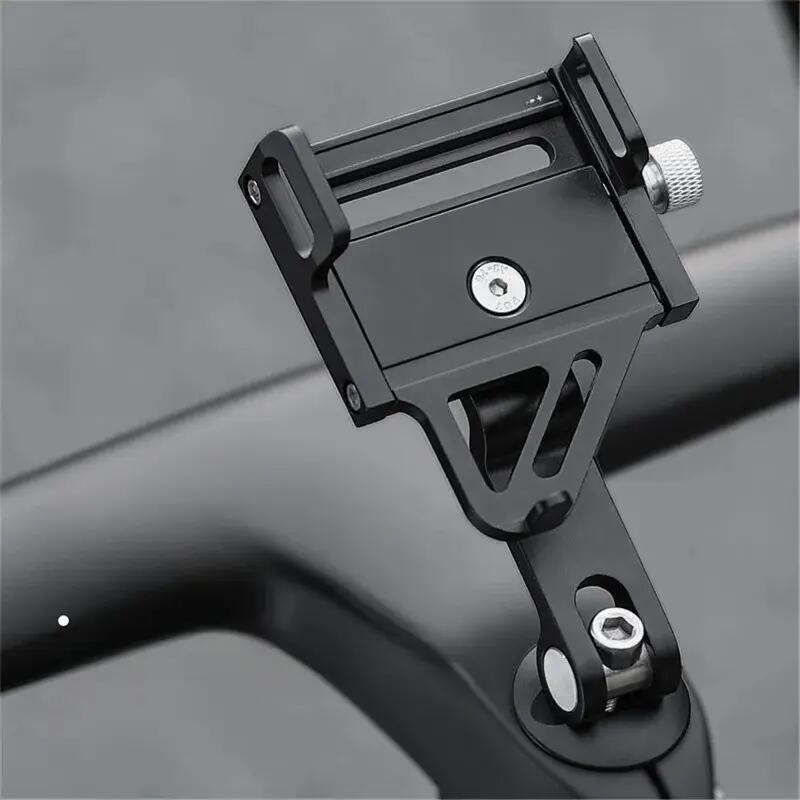 Soporte teléfono para bicicleta carretera y MTB aleación aluminio 2/7