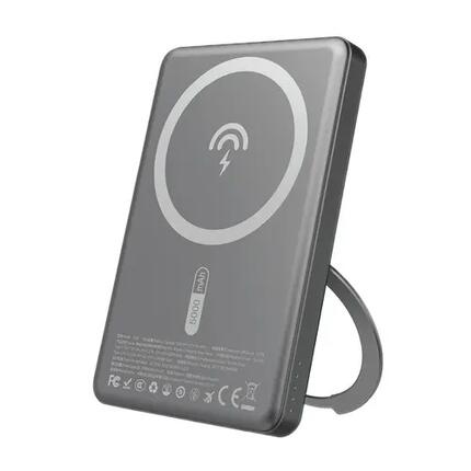 Dudao K28S 20W PD 5000mAh Powerbank MagSafe/podstawka - szary