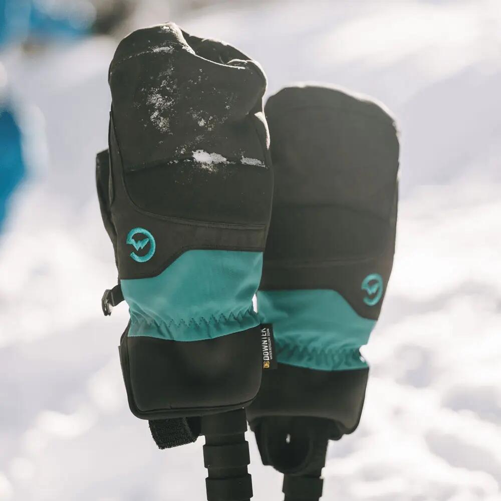 MTN Crew Damen-Skifäustlinge BLACK/SPRUCE. 5/6