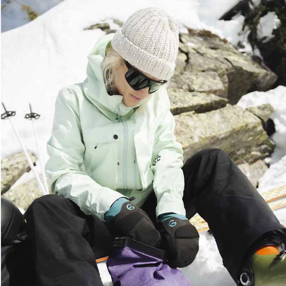MTN Crew Damen-Skifäustlinge BLACK/SPRUCE. 4/6
