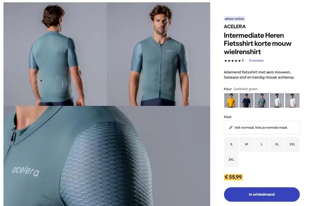Entre Particuliers - Maillot de cyclisme à manches courtes Acelera Inte 4/4