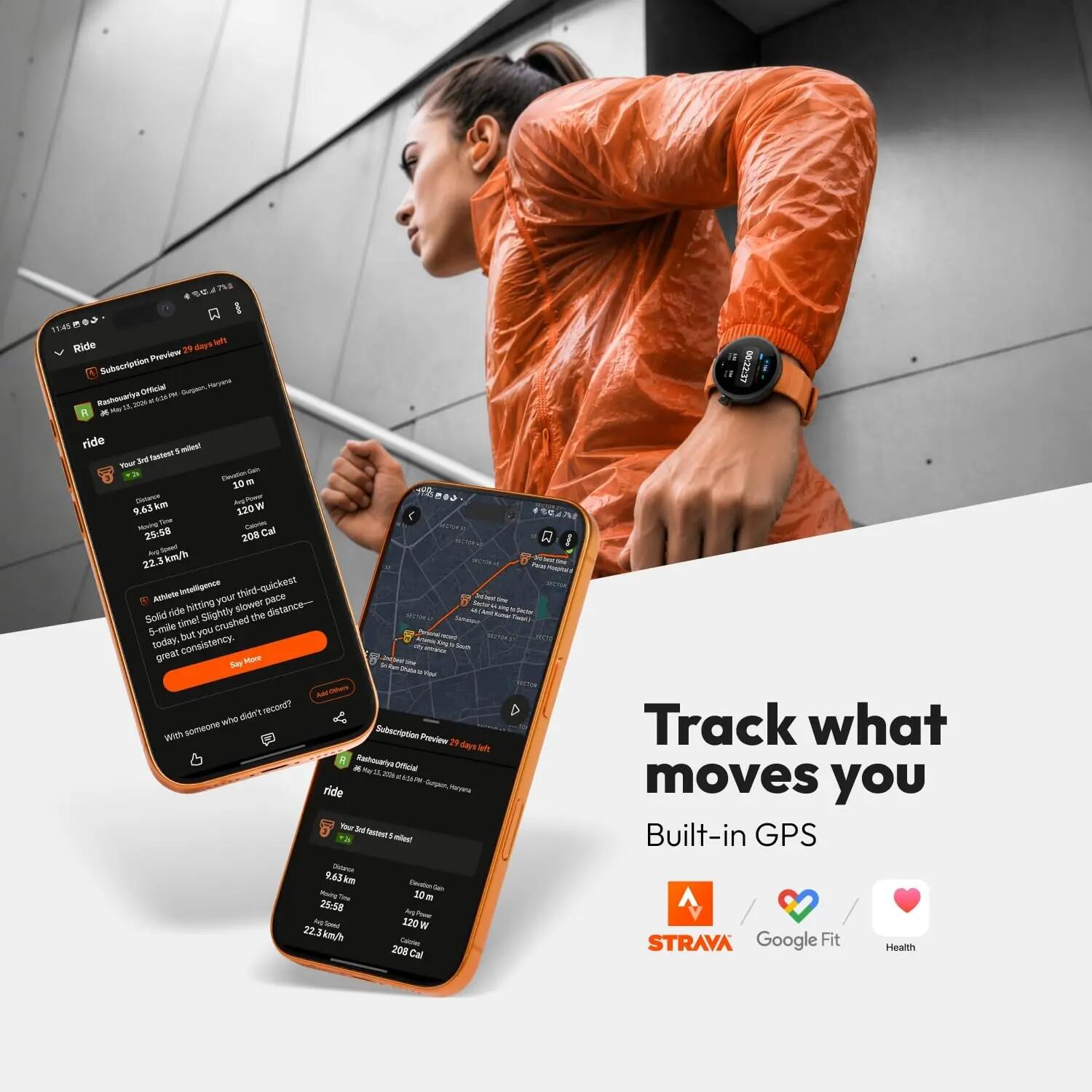 Montre Connectée Smartwach NOISE ALT WATCH 1 AI GPS Orange 7/7