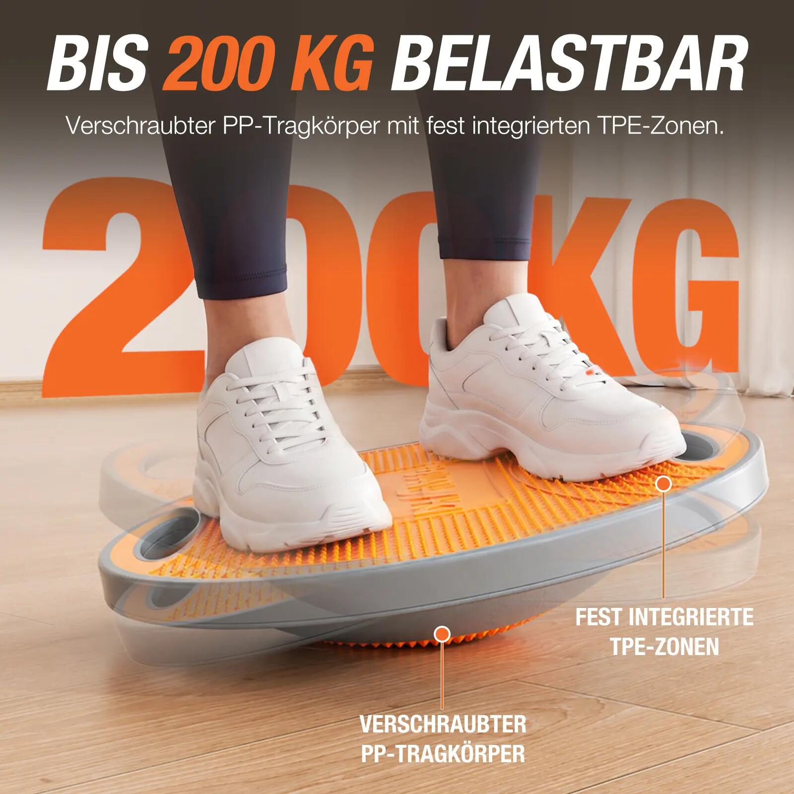 Planches d'équilibre 42 cm avec Poignées, Adultes, Charge Max. 200 kg 4/7
