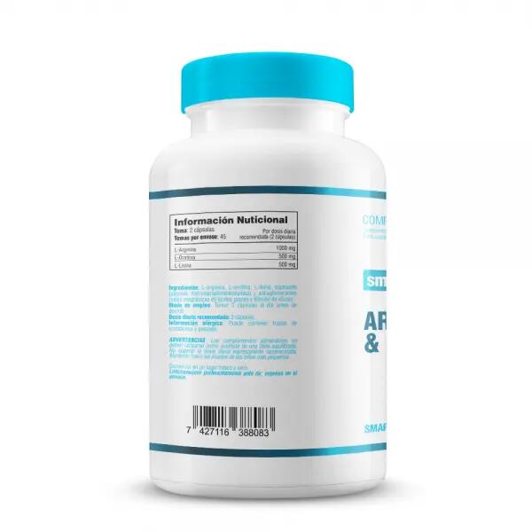 Arginine, Ornithine & Lysine - 90 caps de Smart Supplements 3/5