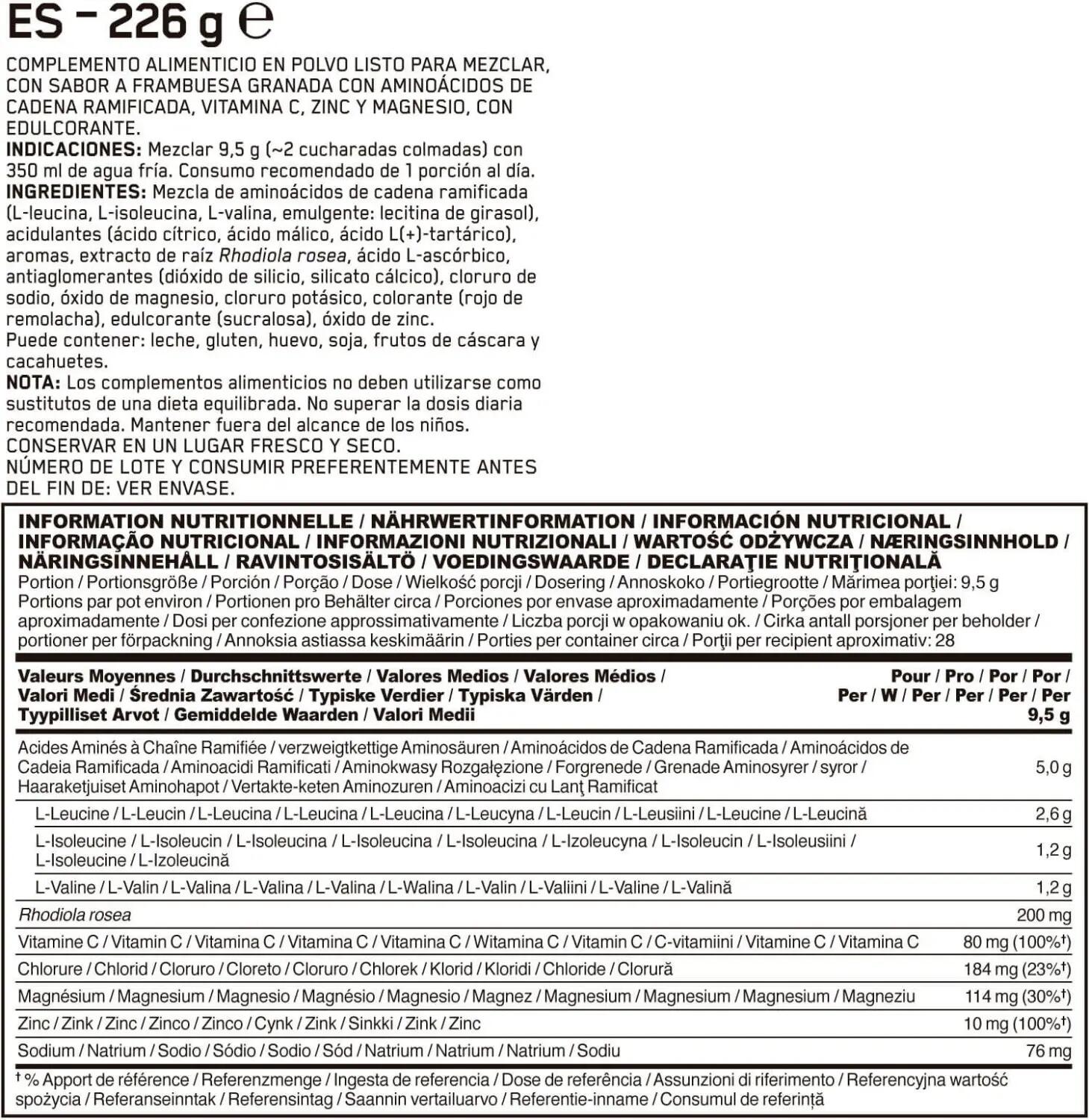 Gold Standard BCAA 266g Optimum Nutrition 6/6