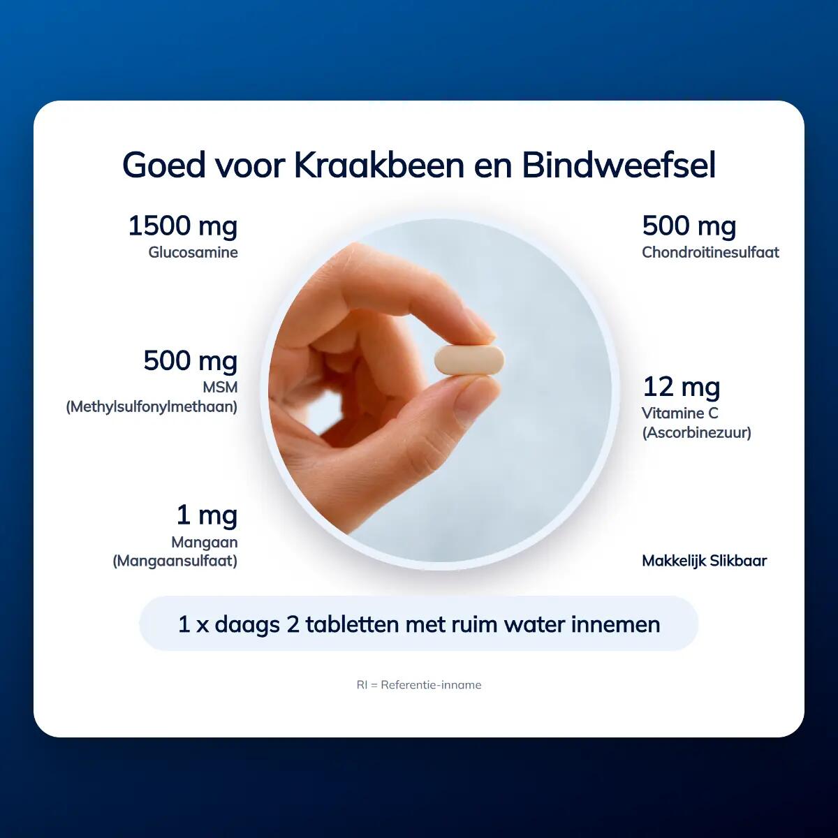 Lucovitaal Glucosamine Chondroïtine MSM 100 tabletten 3/5