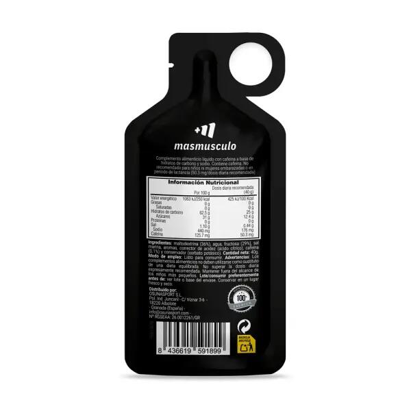 Carbo Gel Energy (con cafeína) - 40g Cítricos - Masmusculo 2/4