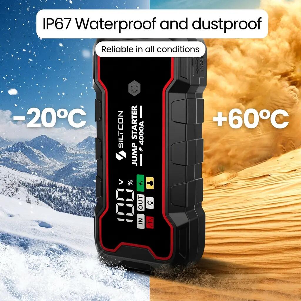 Jumpstarter 12 V 4000 A powerbank 24000 mAh 4/13