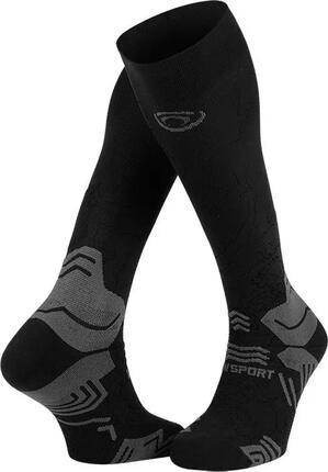 Trek GR compression noir/gris - Chaussettes randonnée