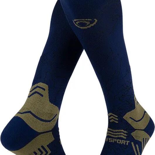 Trekking socks BV SPORT Trek GR Compression Navy/Khaki