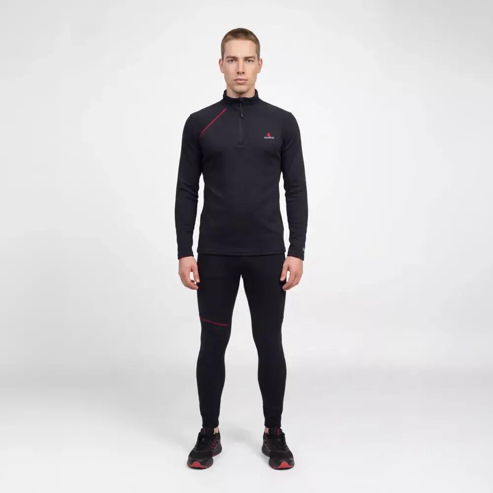 Pull de Randonnée homme Thermique NANOOK Noir 3/4