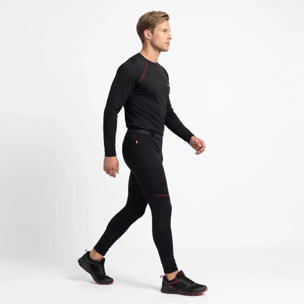 Première couche de Randonnée homme Thermique SULKA Noir 4/4