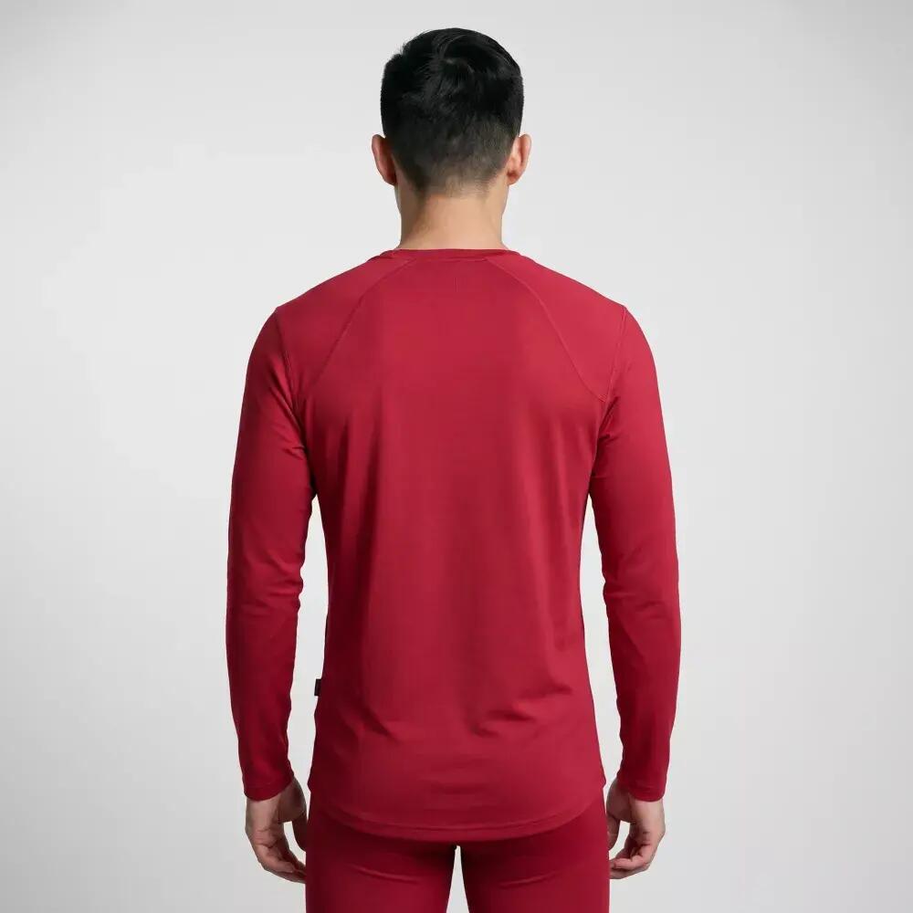 Première couche de Randonnée homme Thermique SULKA Rouge 2/4