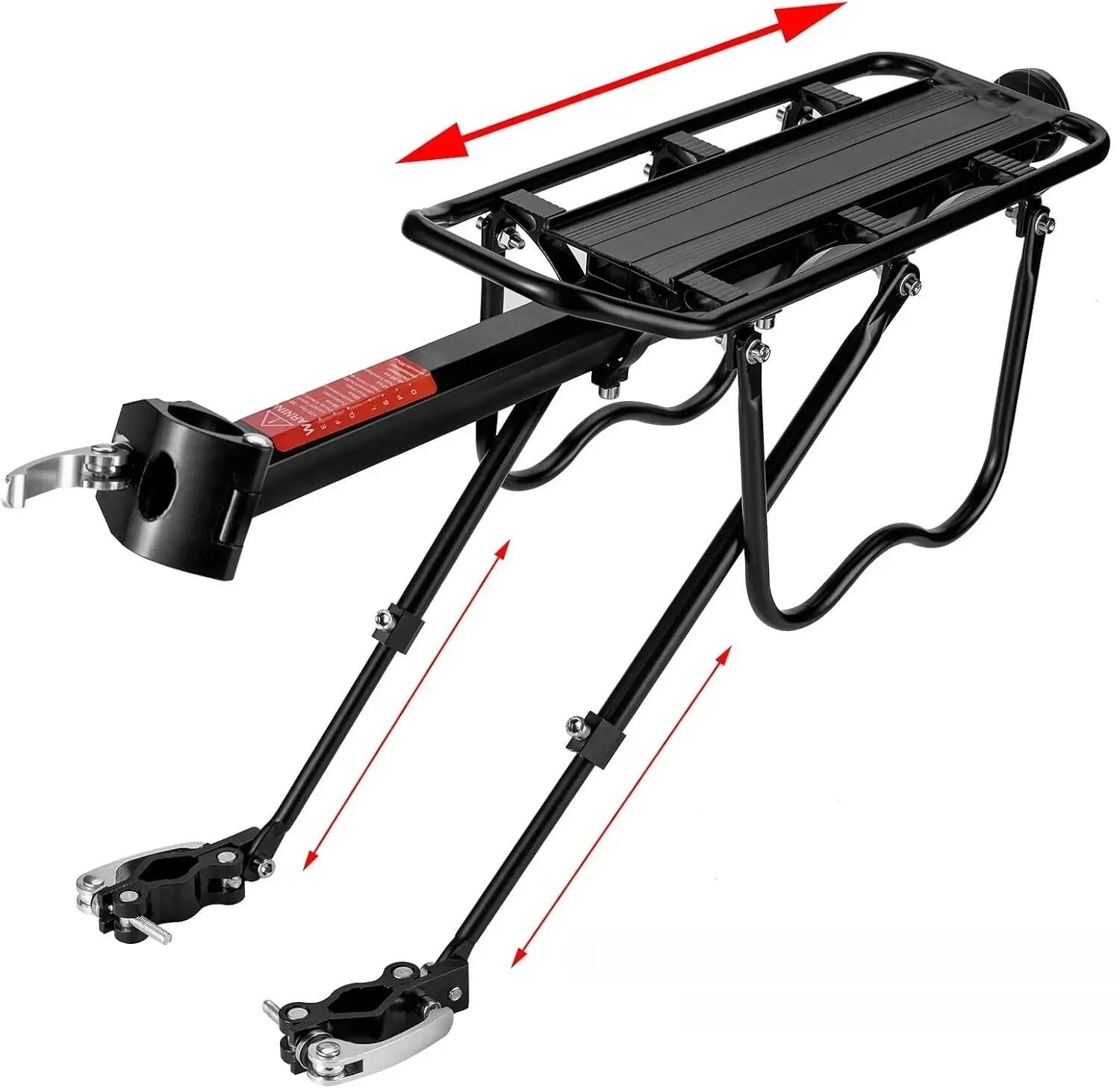 Portaequipajes trasero bicicleta fijación rápida 4/8