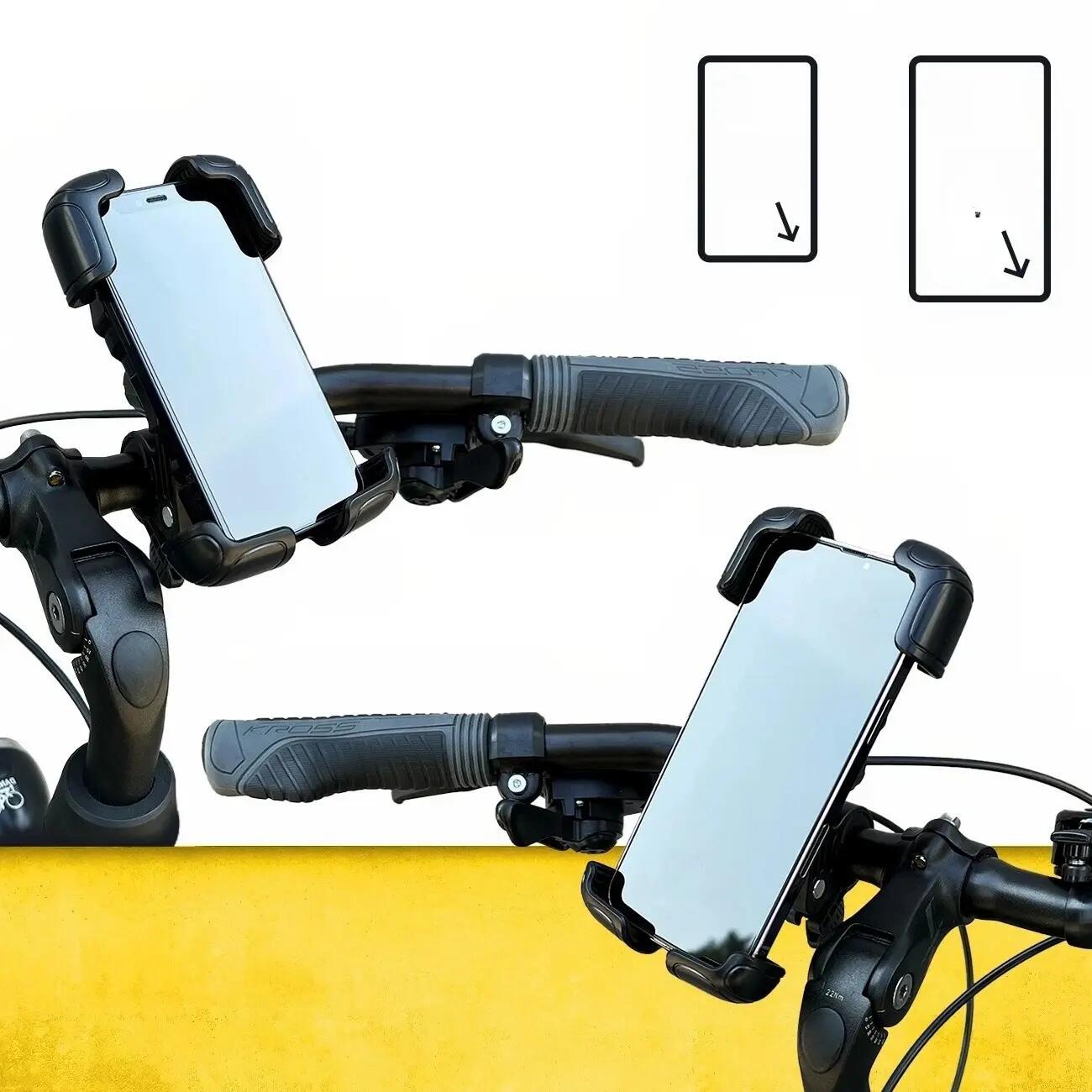 Supporto telefono solido per manubrio bici 4/7