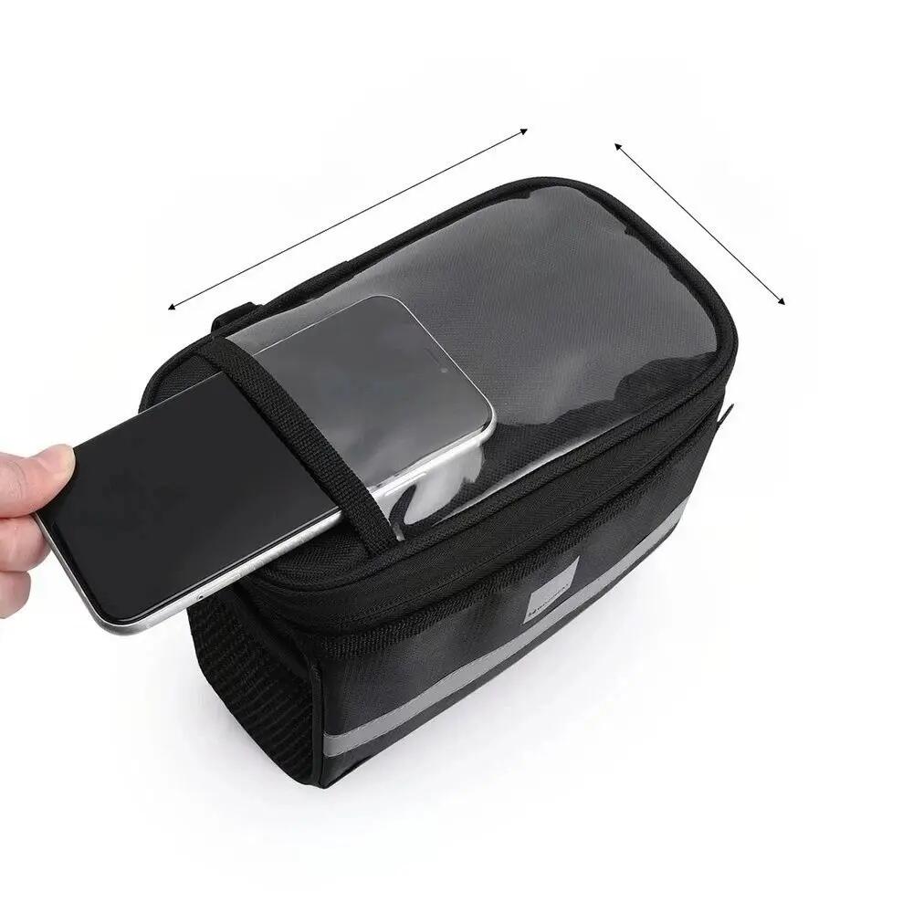 Sacoche de guidon de vélo avec pochette téléphone 4/7