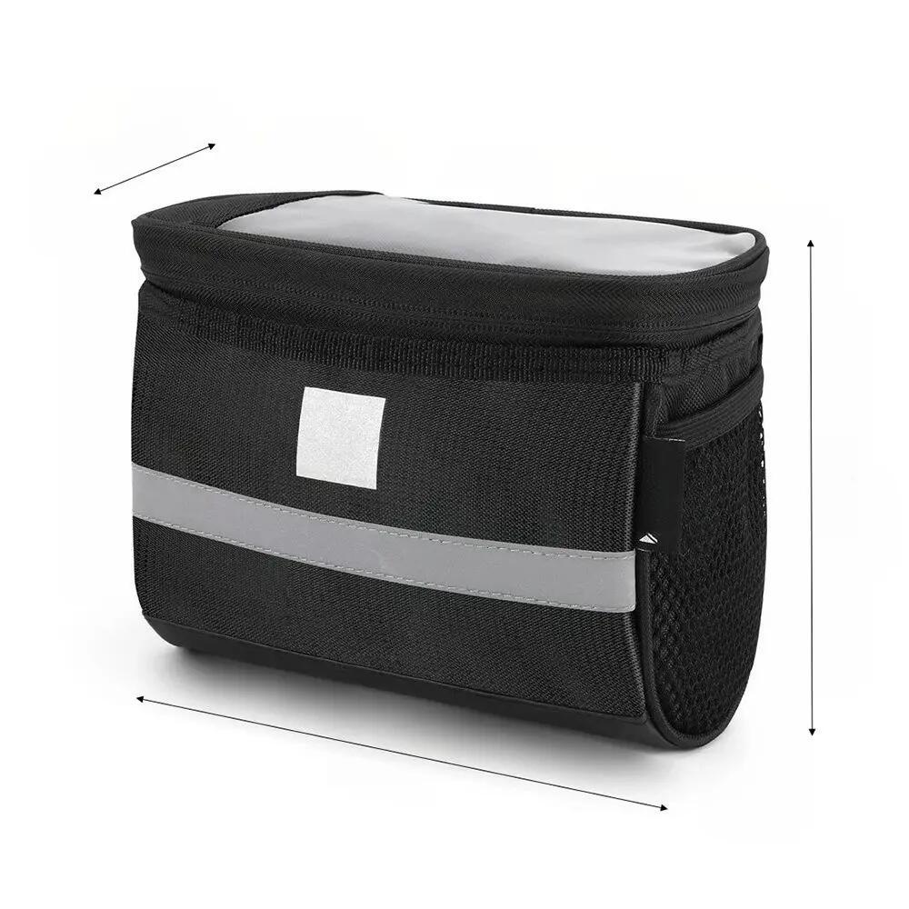 Sacoche de guidon de vélo avec pochette téléphone 3/7