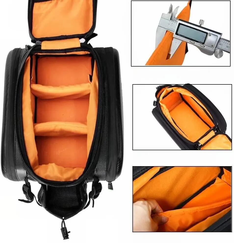 Tas bagagedrager achter waterdicht opvouwbaar 5/7