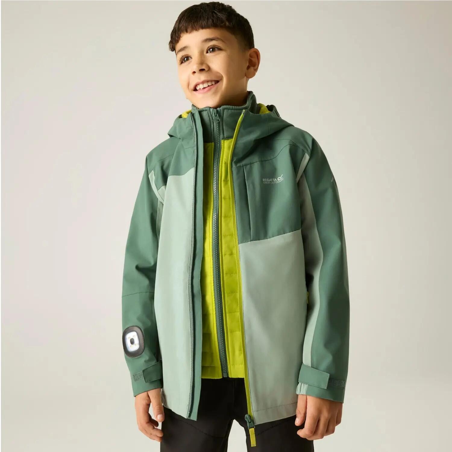 Regatta Trektain 3 in 1 Jacke für Jungen Wasserdicht mit Kapuze 2/6