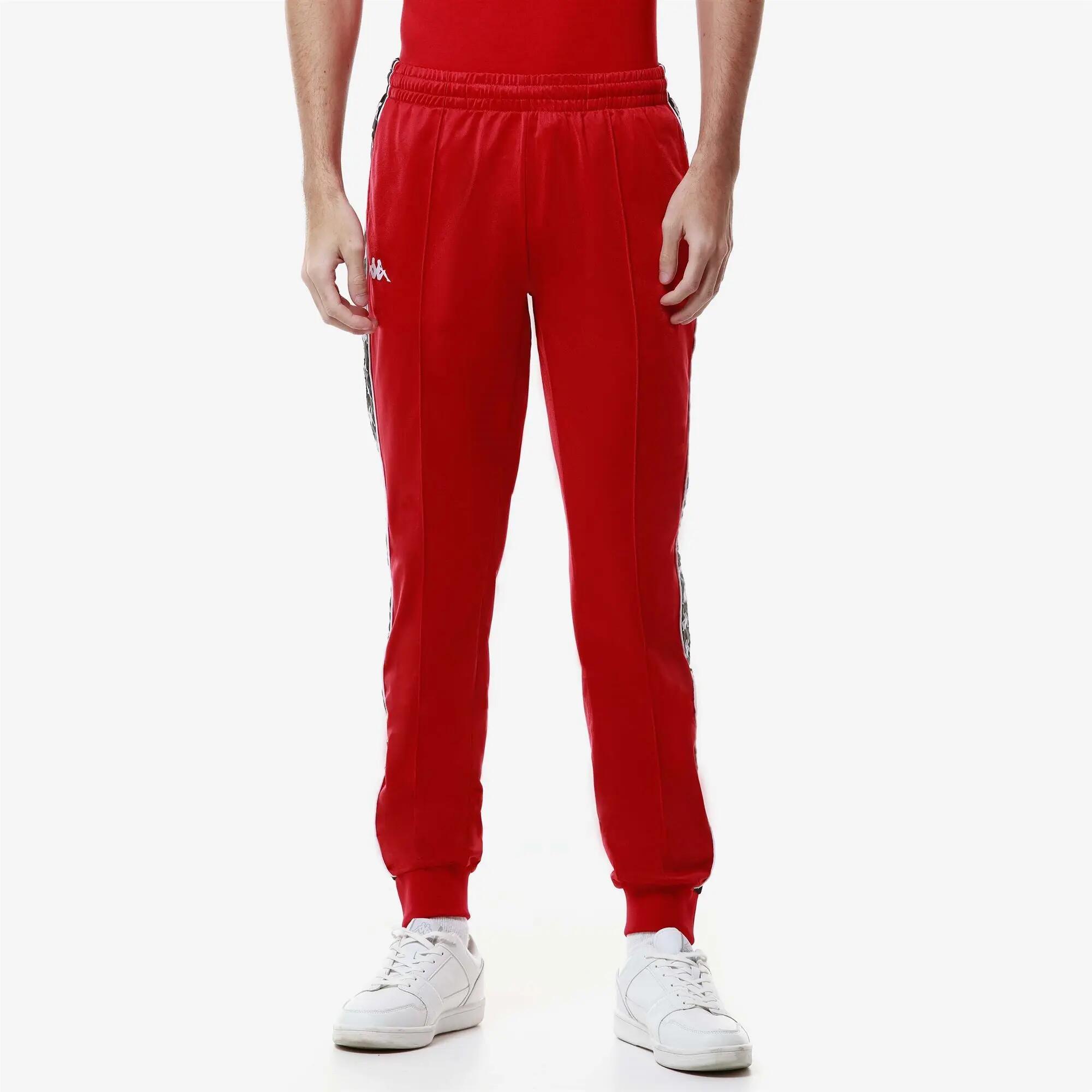 Pantaloni tuta da bambino in poliestere rosso da streetwear sportivo 4/7