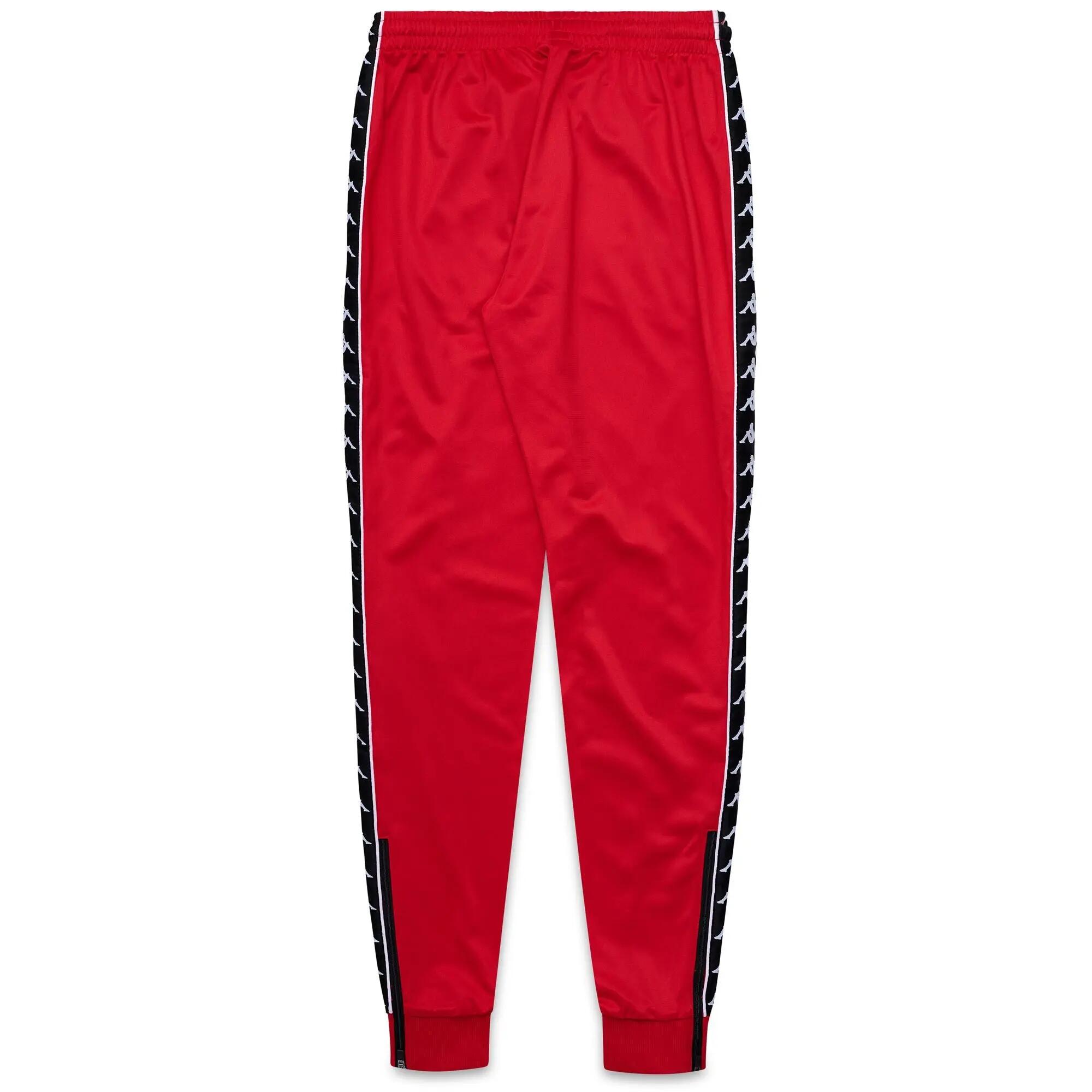 Pantaloni tuta da bambino in poliestere rosso da streetwear sportivo 3/7