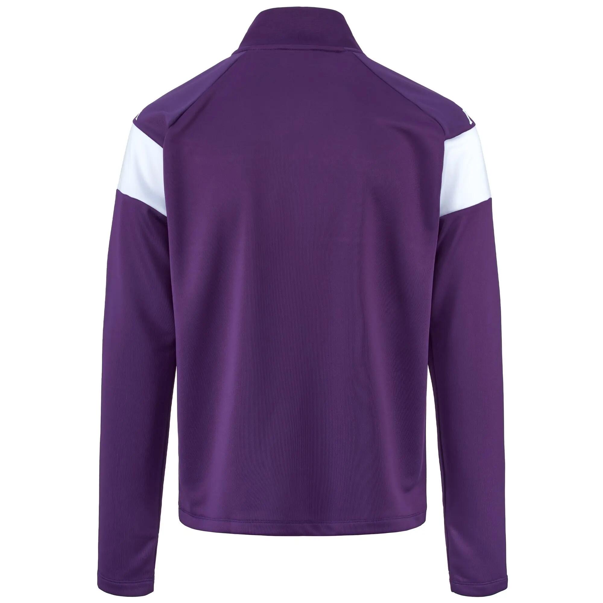 Felpa da uomo in poliestere viola da calcio 3/4